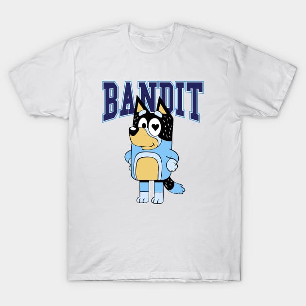 Bluey Bandit T-Shirt by Kuturupiah